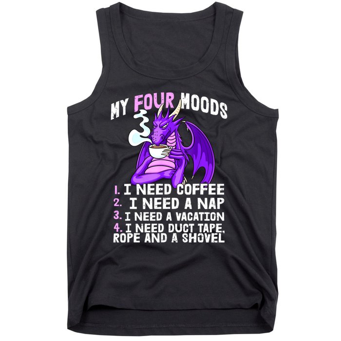 Funny Coffee Lover Funny Moods Coffee Drinker Tank Top