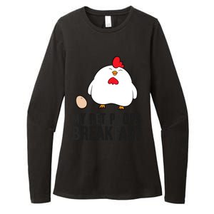 Funny Chicken Lover My Pet Poops Breakfast Womens CVC Long Sleeve Shirt