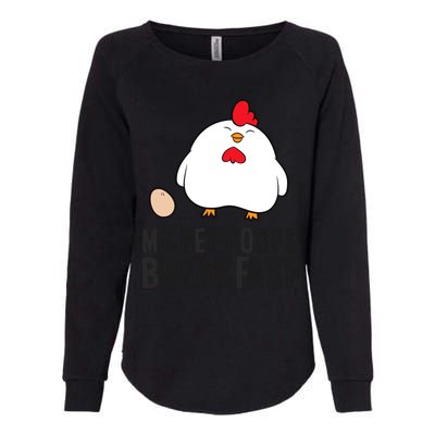 Funny Chicken Lover My Pet Poops Breakfast Womens California Wash Sweatshirt