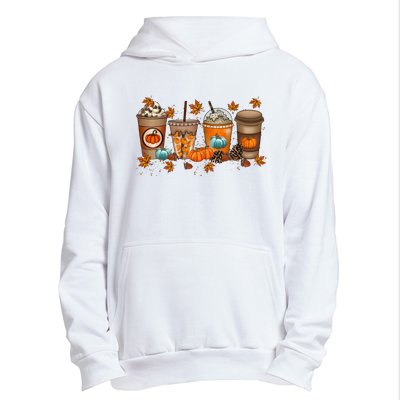 Fall Coffee Lover Pumpkin Urban Pullover Hoodie