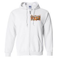 Fall Coffee Lover Pumpkin Full Zip Hoodie