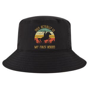 Funny Country Life Howdy This Actually Is My First Rodeo Cool Comfort Performance Bucket Hat