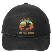 Funny Country Life Howdy This Actually Is My First Rodeo 7-Panel Snapback Hat