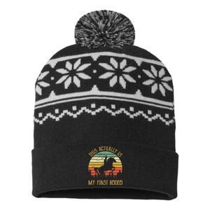 Funny Country Life Howdy This Actually Is My First Rodeo USA-Made Snowflake Beanie