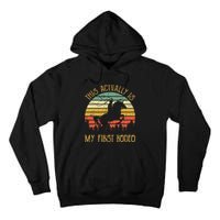 Funny Country Life Howdy This Actually Is My First Rodeo Tall Hoodie