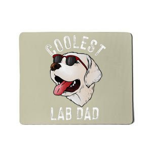 Funny Coolest Lab Dad Gift For White Labrador Dog Lover Mousepad