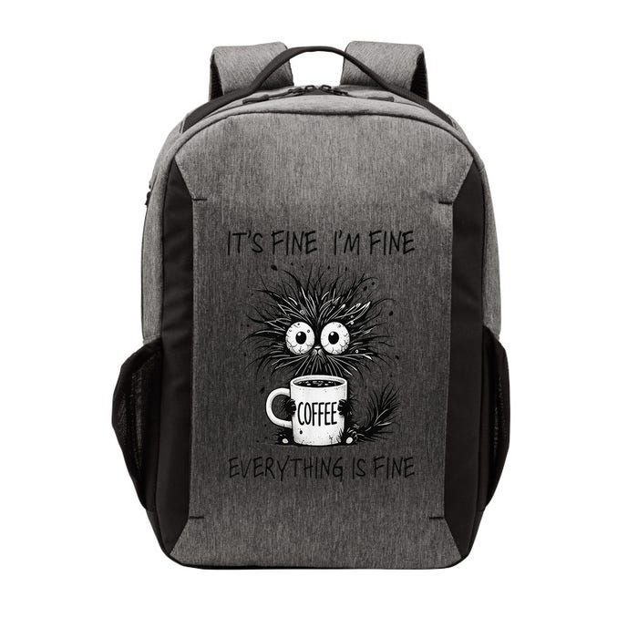 Funny Cat Lover Its Fine Im Fine Everything Is Fine Vector Backpack