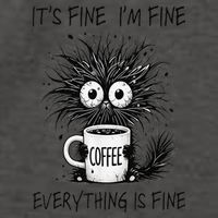 Funny Cat Lover Its Fine Im Fine Everything Is Fine Vector Backpack
