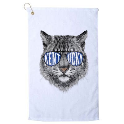 Funny Cat Lovers Graphic Last Name Kentucky Retro Vintage Platinum Collection Golf Towel