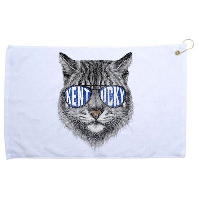 Funny Cat Lovers Graphic Last Name Kentucky Retro Vintage Grommeted Golf Towel