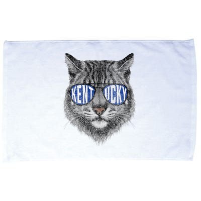 Funny Cat Lovers Graphic Last Name Kentucky Retro Vintage Microfiber Hand Towel