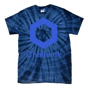 Funny Chainlink LINK Chainlink Blue Funny Chainlink Crypto Chainlink Merch Tie-Dye T-Shirt