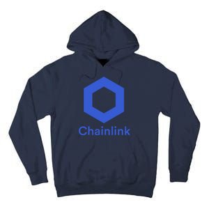 Funny Chainlink LINK Chainlink Blue Funny Chainlink Crypto Chainlink Merch Tall Hoodie