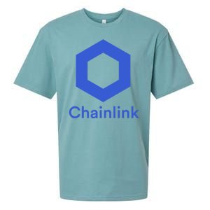 Funny Chainlink LINK Chainlink Blue Funny Chainlink Crypto Chainlink Merch Sueded Cloud Jersey T-Shirt