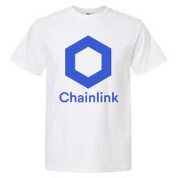 Funny Chainlink LINK Chainlink Blue Funny Chainlink Crypto Chainlink Merch Garment-Dyed Heavyweight T-Shirt