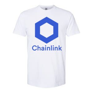 Funny Chainlink LINK Chainlink Blue Funny Chainlink Crypto Chainlink Merch Softstyle CVC T-Shirt