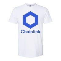 Funny Chainlink LINK Chainlink Blue Funny Chainlink Crypto Chainlink Merch Softstyle CVC T-Shirt