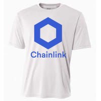 Funny Chainlink LINK Chainlink Blue Funny Chainlink Crypto Chainlink Merch Cooling Performance Crew T-Shirt