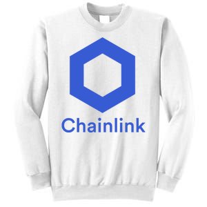 Funny Chainlink LINK Chainlink Blue Funny Chainlink Crypto Chainlink Merch Sweatshirt