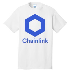 Funny Chainlink LINK Chainlink Blue Funny Chainlink Crypto Chainlink Merch Tall T-Shirt