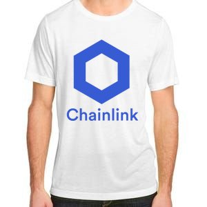 Funny Chainlink LINK Chainlink Blue Funny Chainlink Crypto Chainlink Merch Adult ChromaSoft Performance T-Shirt