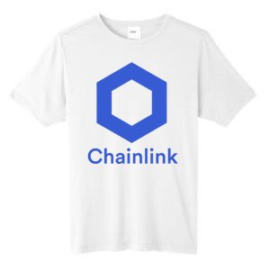 Funny Chainlink LINK Chainlink Blue Funny Chainlink Crypto Chainlink Merch Tall Fusion ChromaSoft Performance T-Shirt