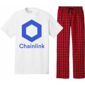 Funny Chainlink LINK Chainlink Blue Funny Chainlink Crypto Chainlink Merch Pajama Set