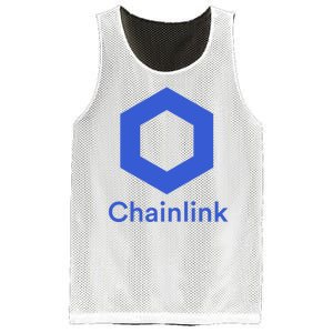 Funny Chainlink LINK Chainlink Blue Funny Chainlink Crypto Chainlink Merch Mesh Reversible Basketball Jersey Tank