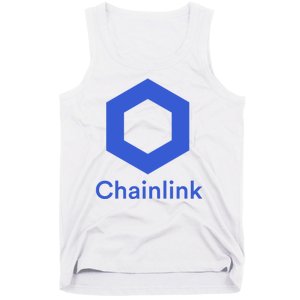 Funny Chainlink LINK Chainlink Blue Funny Chainlink Crypto Chainlink Merch Tank Top