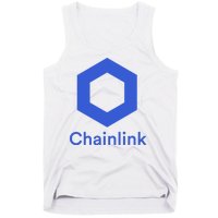 Funny Chainlink LINK Chainlink Blue Funny Chainlink Crypto Chainlink Merch Tank Top