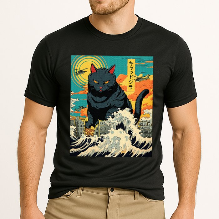 Funny Cat Lover Catzilla Cat Owner Performance Shirt