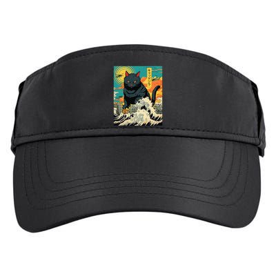 Funny Cat Lover Catzilla Cat Owner Adult Drive Performance Visor