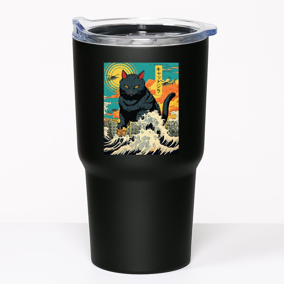 Funny Cat Lover Catzilla Cat Owner Tumbler
