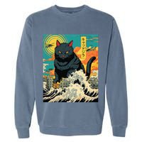 Funny Cat Lover Catzilla Cat Owner Garment-Dyed Sweatshirt