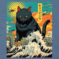 Funny Cat Lover Catzilla Cat Owner Garment-Dyed Sweatshirt
