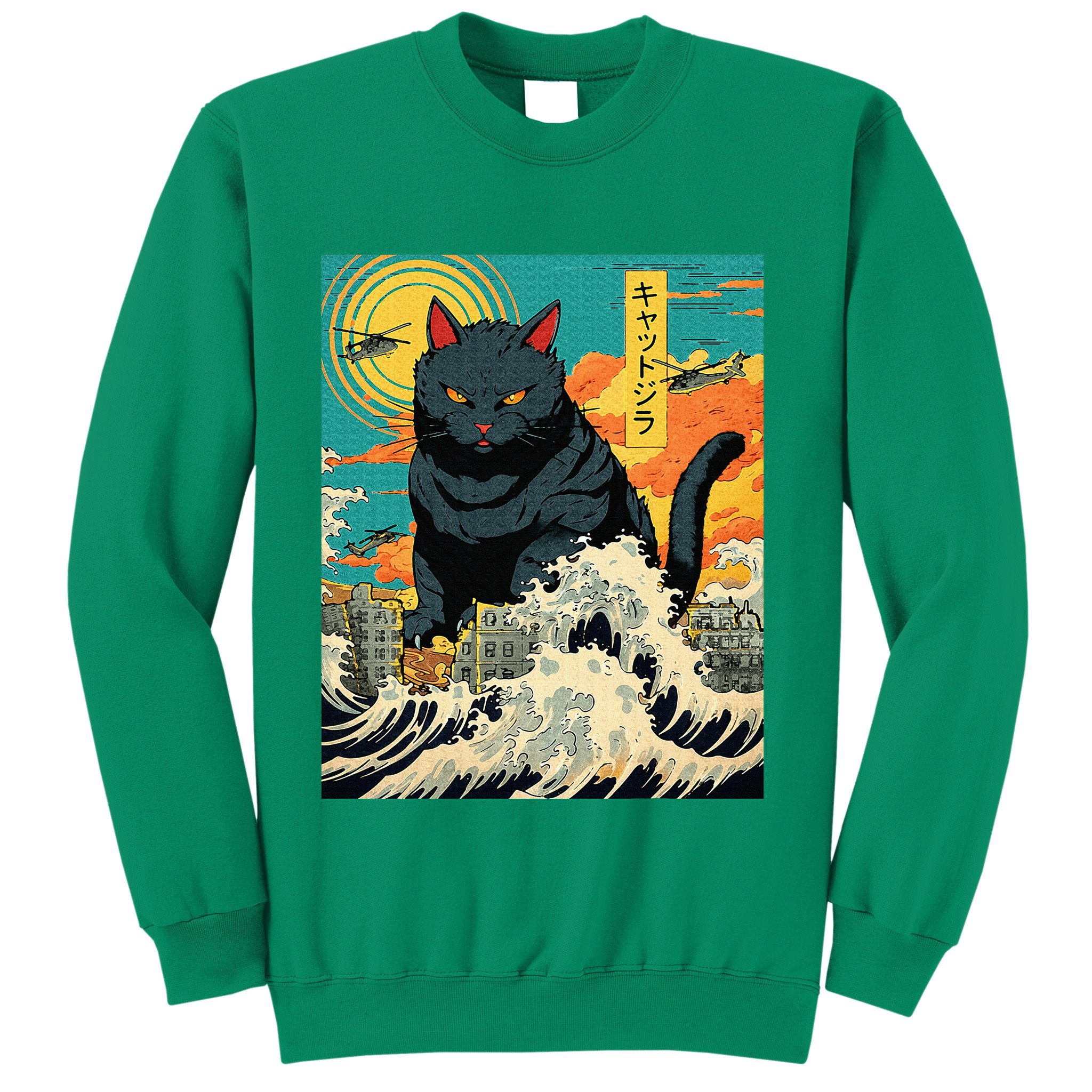 Funny Cat Lover Catzilla Cat Owner Sweatshirt