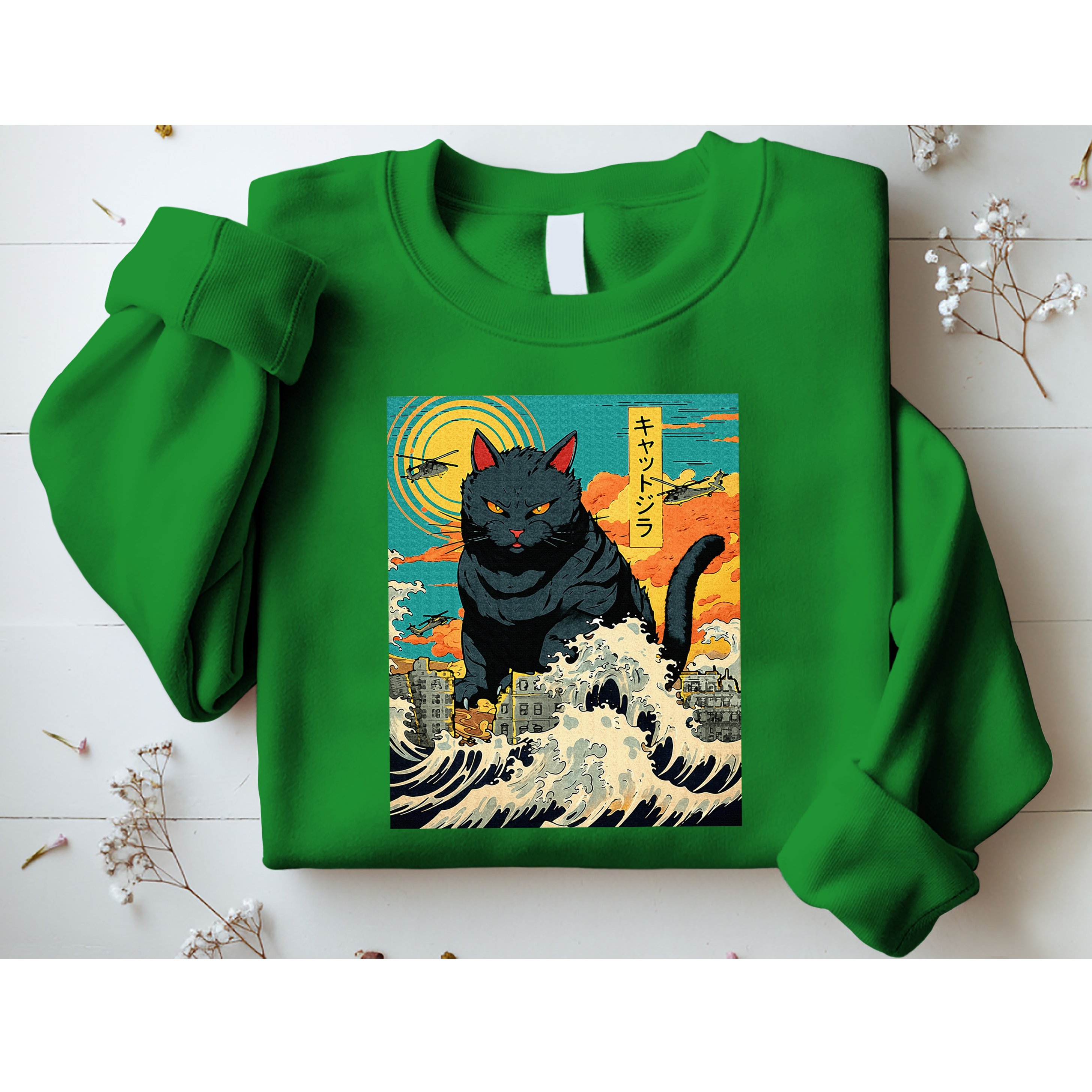Funny Cat Lover Catzilla Cat Owner Sweatshirt