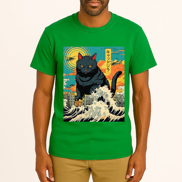 Funny Cat Lover Catzilla Cat Owner Tall T-Shirt