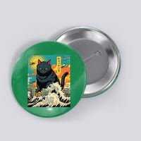 Funny Cat Lover Catzilla Cat Owner Button