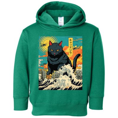 Funny Cat Lover Catzilla Cat Owner Toddler Hoodie