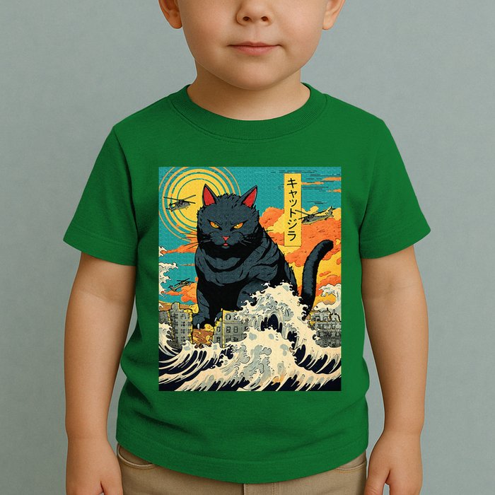 Funny Cat Lover Catzilla Cat Owner Toddler T-Shirt