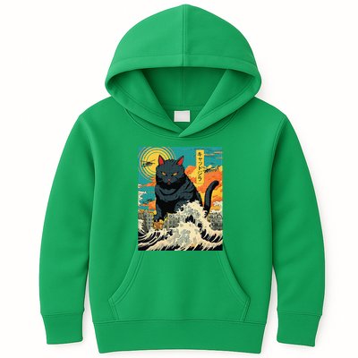 Funny Cat Lover Catzilla Cat Owner Kids Hoodie