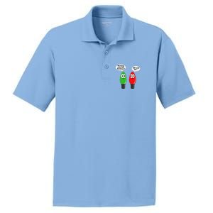 Funny Christmas Lights Joke Light Bulb Working Off On Pun PosiCharge RacerMesh Polo