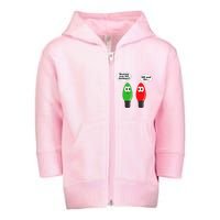 Funny Christmas Lights Joke Light Bulb Working Off On Pun Toddler Zip Fleece Hoodie