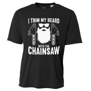 Funny Chainsaw Lumberjack Woodworking Cooling Performance Crew T-Shirt