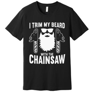 Funny Chainsaw Lumberjack Woodworking Premium T-Shirt