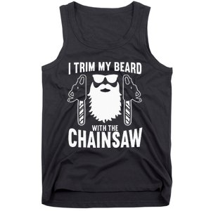 Funny Chainsaw Lumberjack Woodworking Tank Top