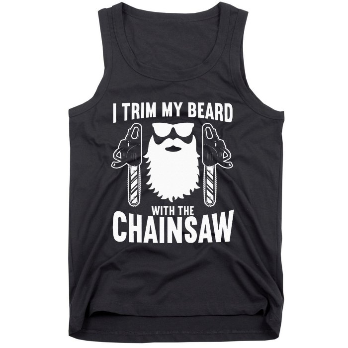 Funny Chainsaw Lumberjack Woodworking Tank Top