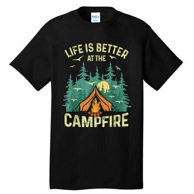 Funny Camping Lover Design For Men Women Camping Vacationist Tall T-Shirt