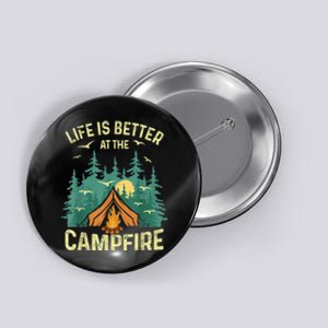 Funny Camping Lover Design For Men Women Camping Vacationist Button